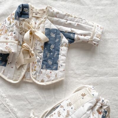 Chaqueta acolchada / patchwork para bebés y niños pequeños