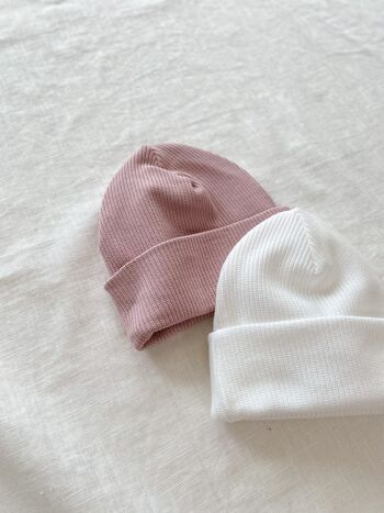 Bonnet bébé / maille coton 2