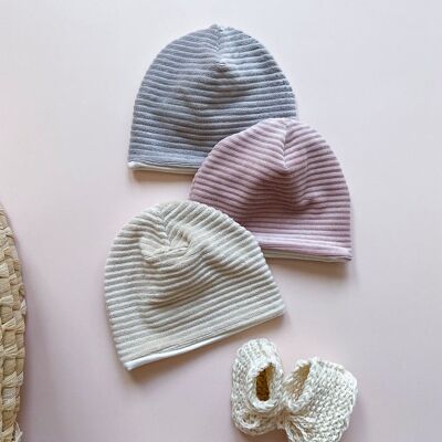 Baby beanie / ribbed