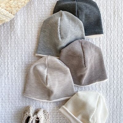 Gorro de bebé / jersey de gofres