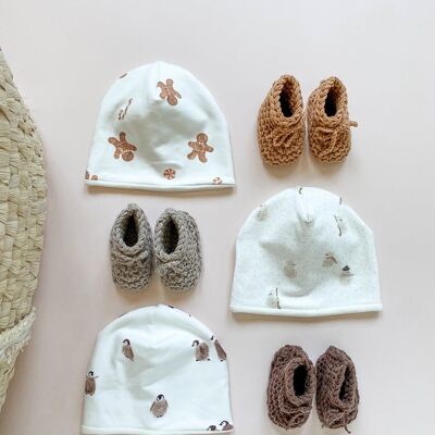 Gorro de bebé / estampados de invierno