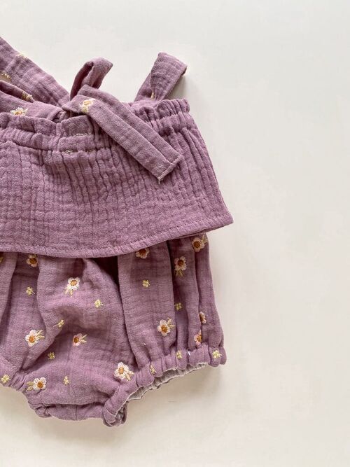 Baby bloomers & top / lilac