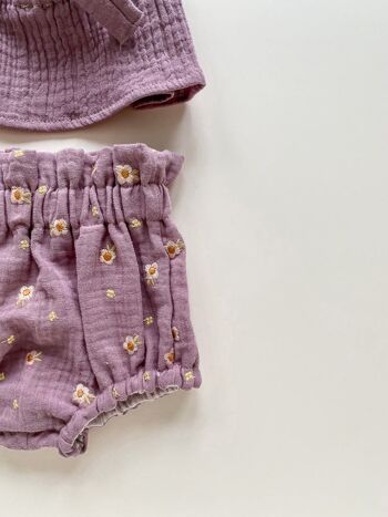 Bloomer & top bébé / lilas 3