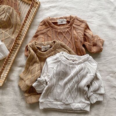 Sweat bébé en coton / tricot