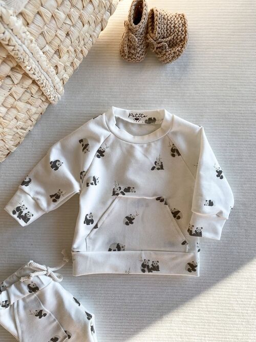 Baby cotton sweatshirt / panda