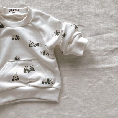Baby-Baumwoll-Sweatshirt / Panda