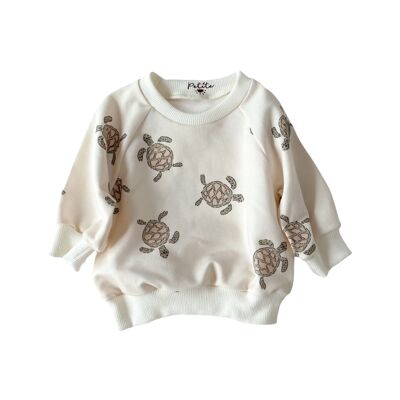 Sweat coton bébé / tortues