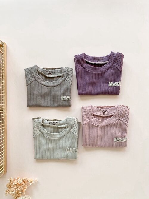 Baby cotton t-shirt / ribbed