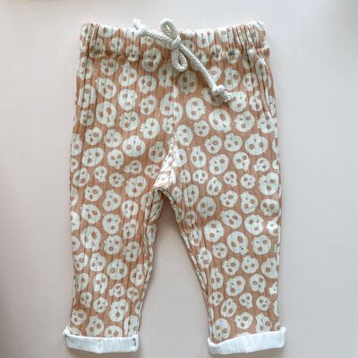 Baby-Leggings / Karamell-Totenköpfe