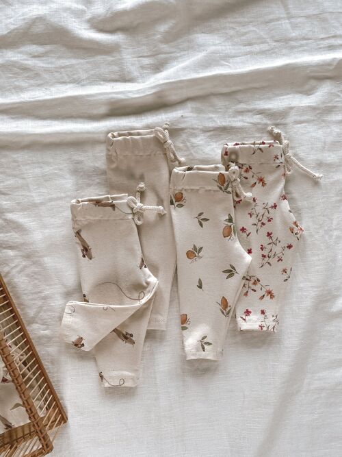 Baby leggings / natural cotton