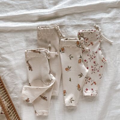 Leggings bebé / algodón natural