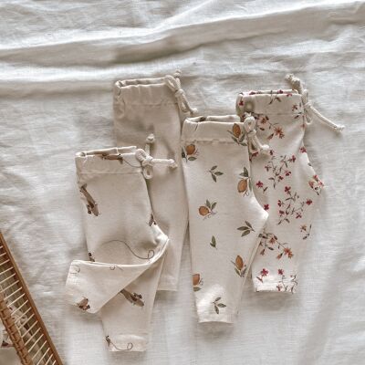 Baby-Leggings / natürliche Baumwolle