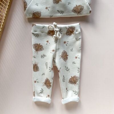 Baby leggings / waffle florals