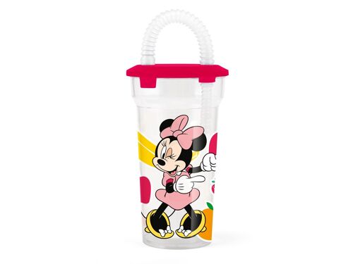 Bicchiere con cannuccia Minnie HappyTimes 40 cl