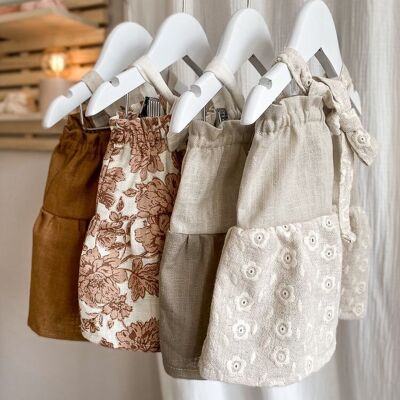 Baby linen dress / natural shades