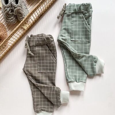 Pantalones de bebé / cuadros