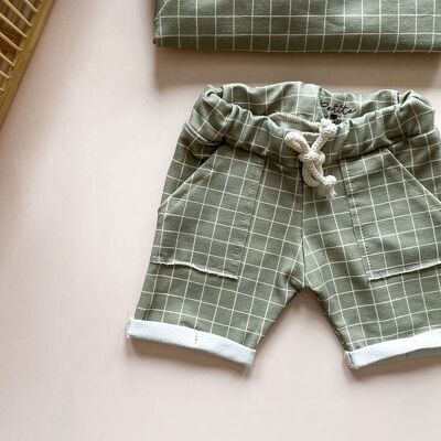 Shorts de bebé / cuadros