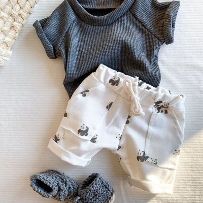 Pantalones cortos de bebé / panda