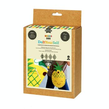 Kit cadeau enfant pour réaliser un sachet d'ananas 4