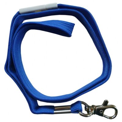 Neck strap / lanyards key ring, made of soft polyester, with rotating snap hook, safety breaking point