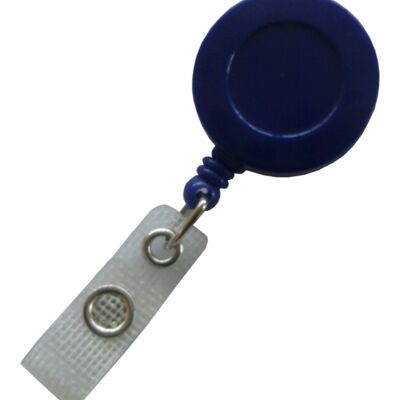 JOJO – Ausweishalter Ausweisclip Schlüsselanhänger, runde Form, Gürtelclip, Druckknopfschlaufe, vollfarbig