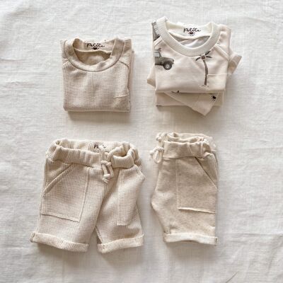 Shorts für Babyjungen / Leinen