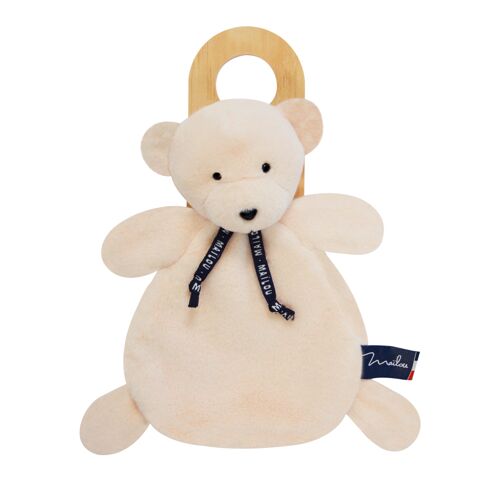 L'Ours DORLOTIN - Doudou Ivoire - 22cm