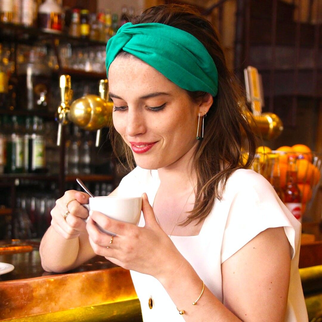 FASCIA ALOE / Viscosa lino verde sgargiante