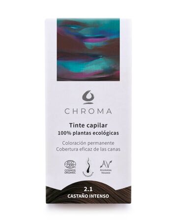 Teinture Végétale Chroma - Brun Intense 2.1 1