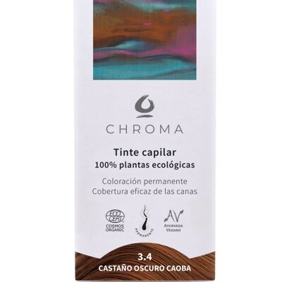 Tinte Vegetal Chroma - Castaño Medio Caoba 3.4
