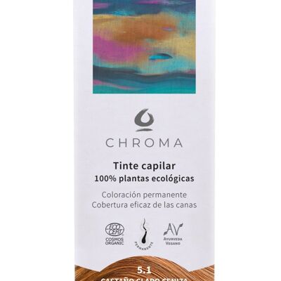 Tinte Vegetal Chroma - Castaño Claro Ceniza 5.1