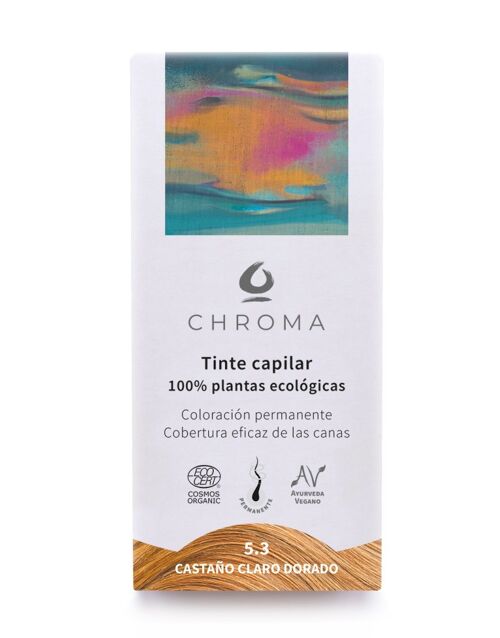 Tinte Vegetal Chroma - Castaño Claro Dorado 5.3