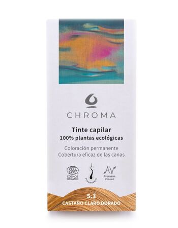 Teinture Végétale Chroma - Châtain Clair Doré 5.3 1