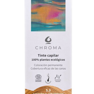 Tinte Vegetal Chroma - Castaño Claro Dorado 5.3