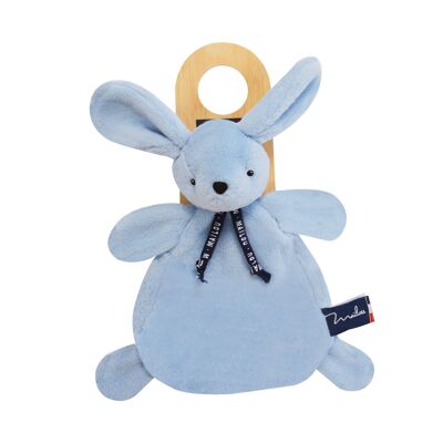 Kaninchen DORLOTIN – Schmusetuch – Blau – 22 cm