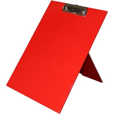 Clipboard display / presentation clipboard / clipboard, A4, made of cardboard, with clamping mechanism, with stand-up function