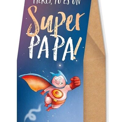 Father’s Day: “Thank you, you’re a Super Dad” Chocolate lentils