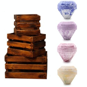 GemBBbrown-ST - Gemstone Bath Bombs Starter Pack - Brown Boxes - Vendu en 1x unité/s par extérieur 4