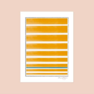 Wanddekoration - Poster Goldene Sonne - 30x40 cm