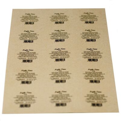 GMSoapLB-04 - One Sheet of 15 Greenman Soap Labels - Night Time - Sold in 1x unit/s per outer