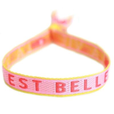 Bracelet tissé la vie est belle