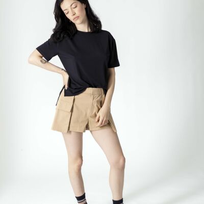 Breathable short-sleeved T-shirt GAËLLE - Navy blue