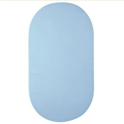 Breathable fitted sheet 70 x 30 cm BABY BLUE