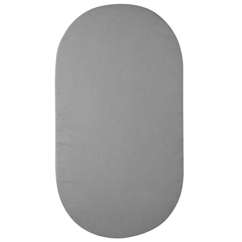 Atmungsaktives Spannbettlaken 70 x 30 cm GRAU