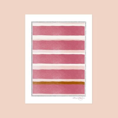 Wall decoration - Poster "Pink reflections" - 30x40 cm