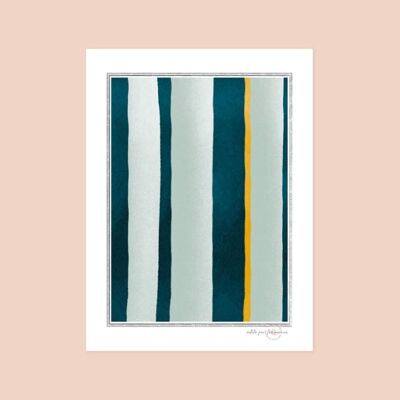 Wanddekoration - Poster „Reflets d'azur“ – 30x40 cm