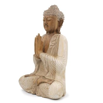 HCBS-22 - Statue de Bouddha Whitewash - 40cm Welcome - Vendu en 1x unité/s par extérieur 3