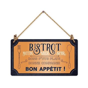 Humour - Pancarte VintageArt «Bistrot» 1