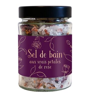 Soins Corporels - Sel de bain 300g "aux vrais pétales de rose" 1