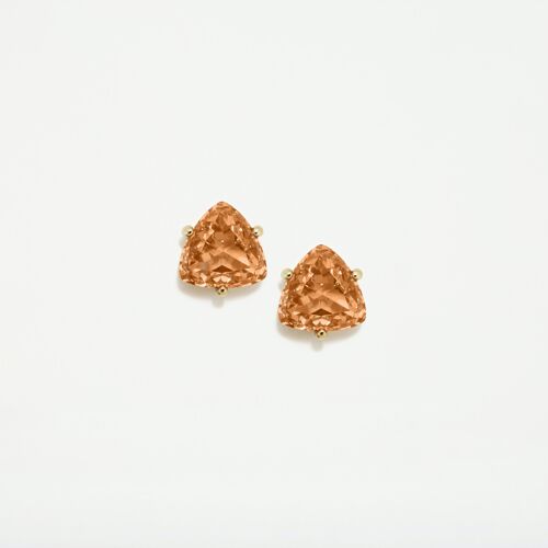 PENDIENTES SOLITARIO AIRE CARAMEL